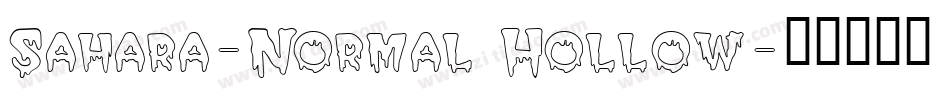 Sahara-Normal Hollow字体转换
